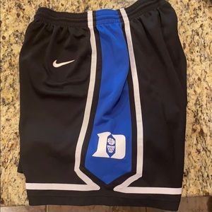 Nike Duke Blue Devils Black Basketball Shorts